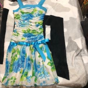 Girls medium floral dress